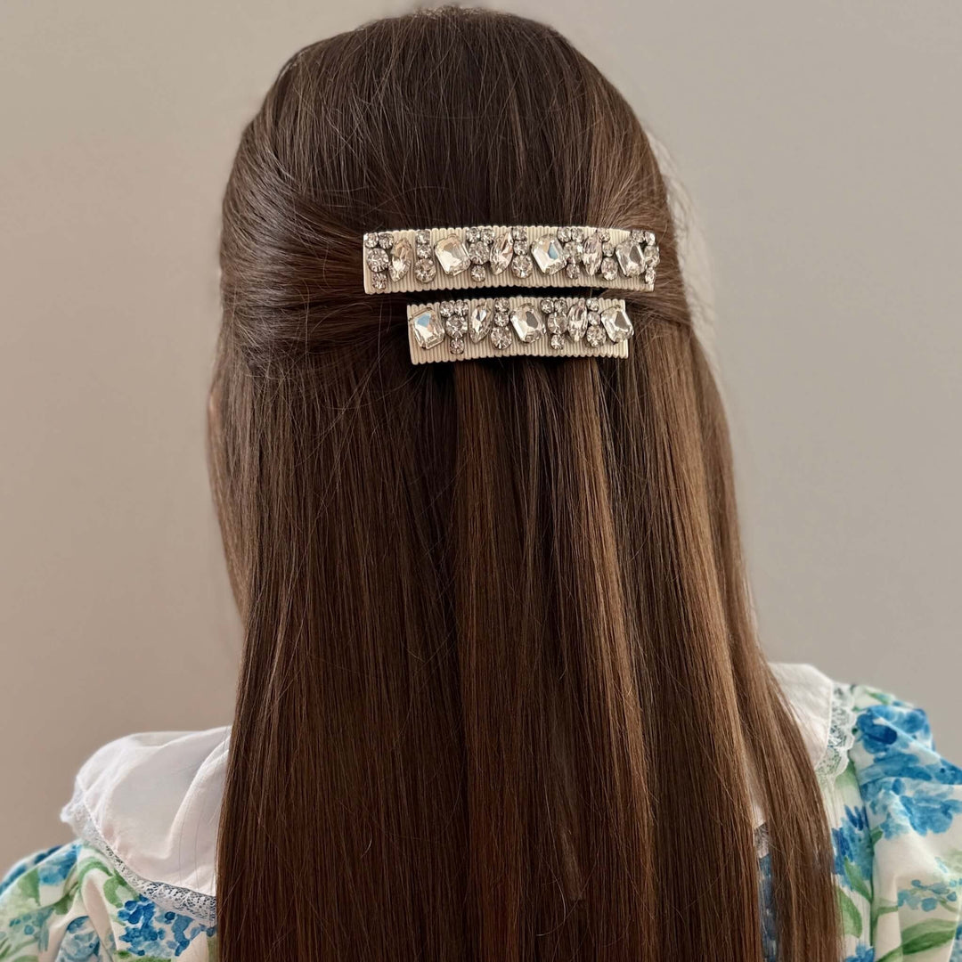 Gold Plated Hair Barrette Clip