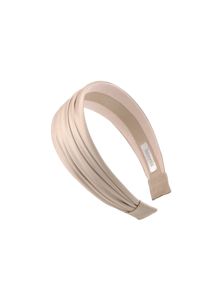 Grace Satin Haarreif in Perlrosa