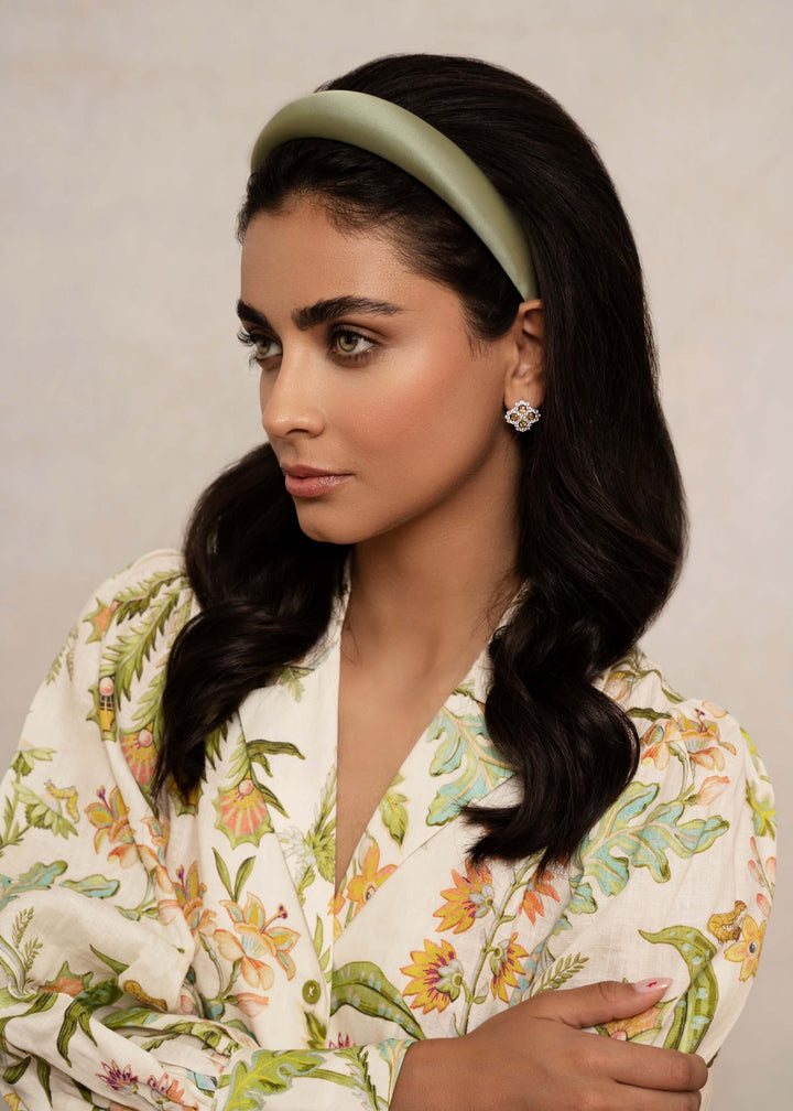 Penelope gepolsterter Satin-Haarreif
