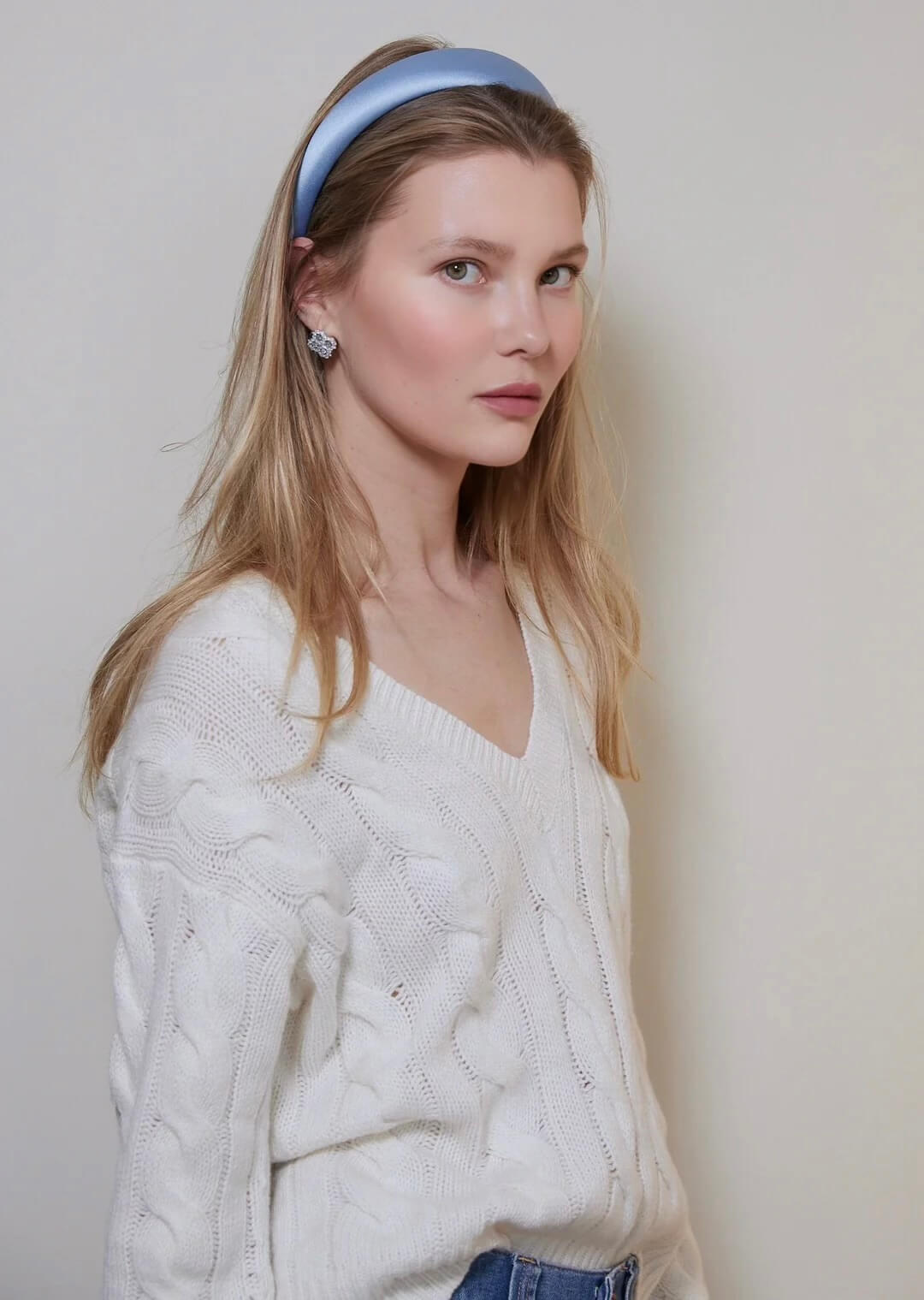 Penelope padded satin headband, all-day comfort, Luvertta