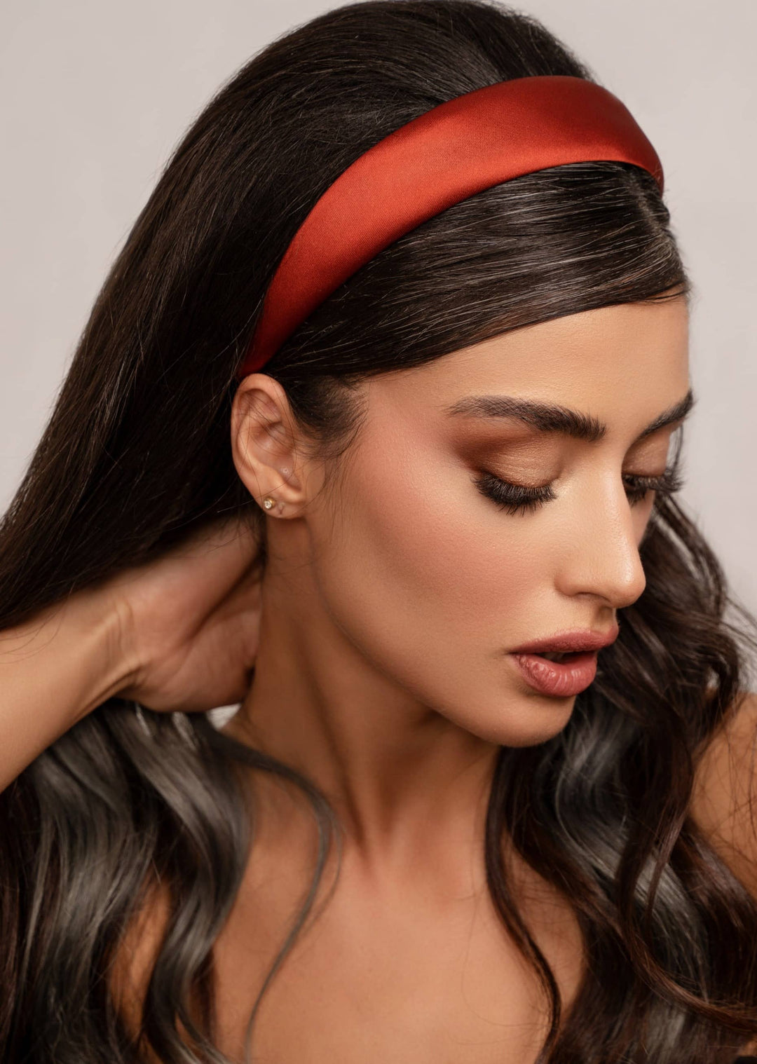 Blair classic satin headband, handmade, Luvertta