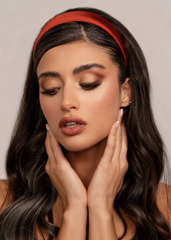 Blair classic satin headband, handmade, Luvertta