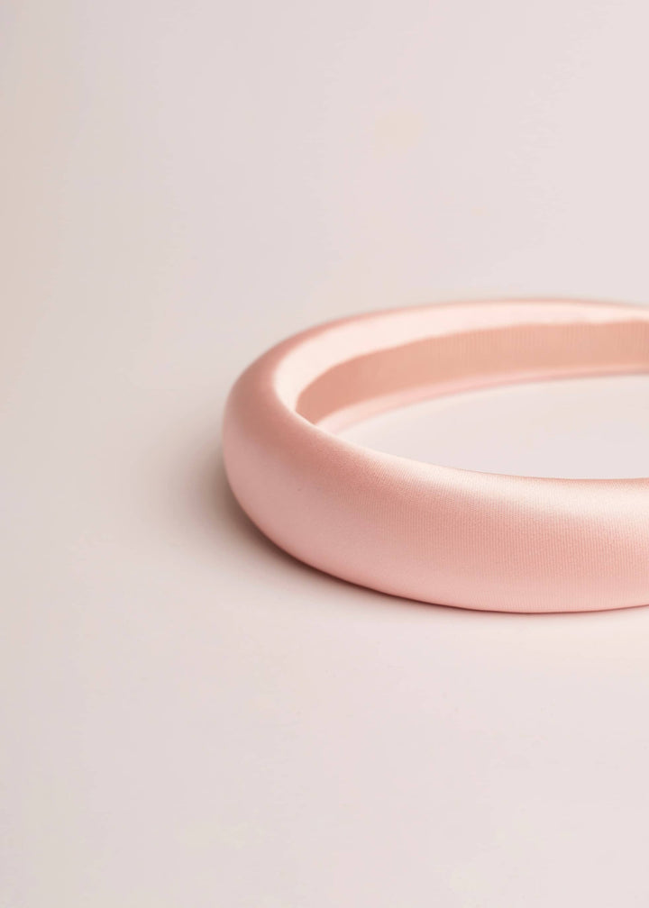Penelope padded satin headband, all-day comfort, Luvertta