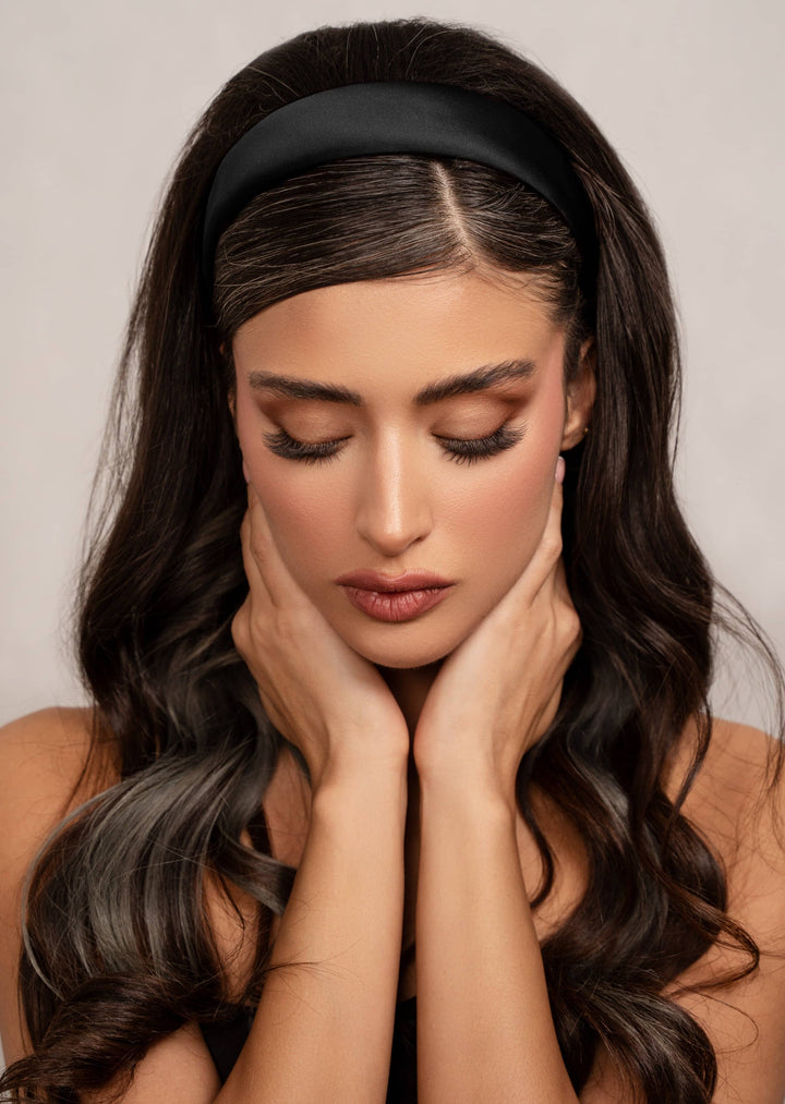 Blair classic satin headband, handmade, Luvertta