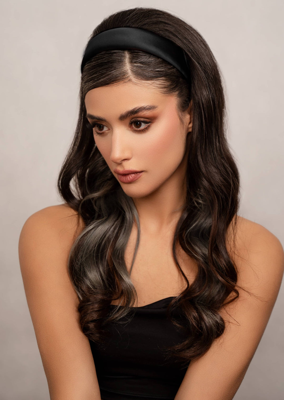 Blair classic satin headband, handmade, Luvertta