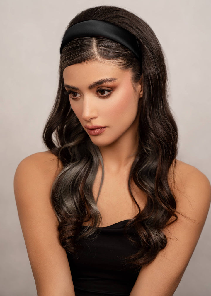 Blair classic satin headband, handmade, Luvertta
