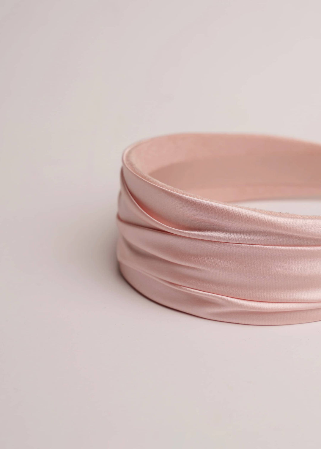 Grace hand-draped satin headband, wide and comfortable, Luvertta