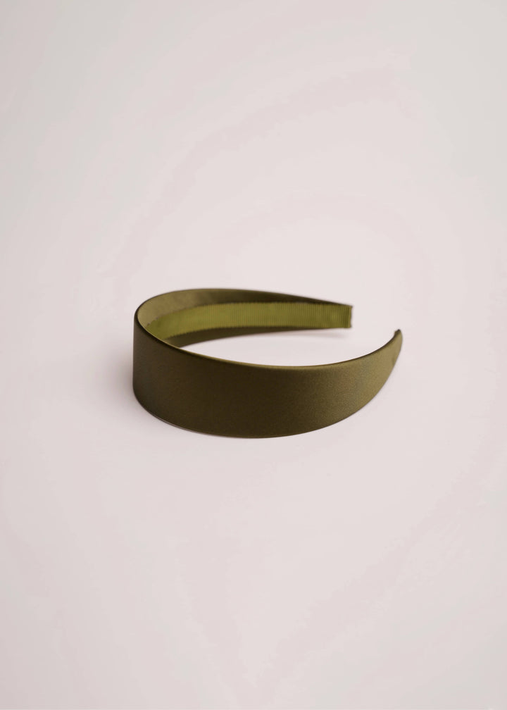 Emma slim satin headband, minimalist everyday style, Luvertta