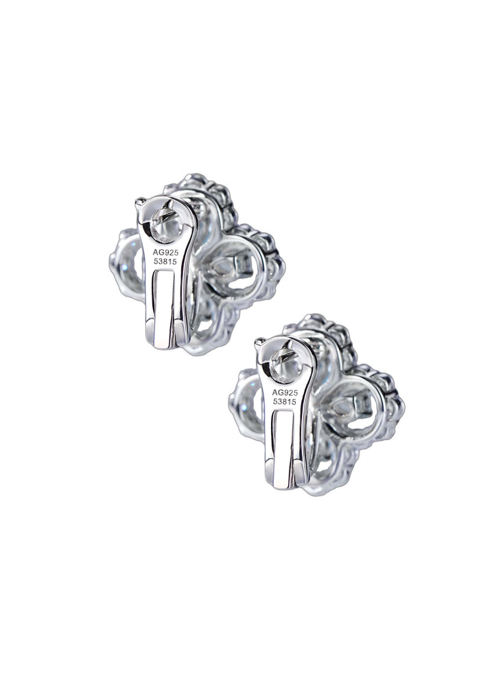 Dahlia floral earrings in yellow, hand-finished and hypoallergenic, Luvertta