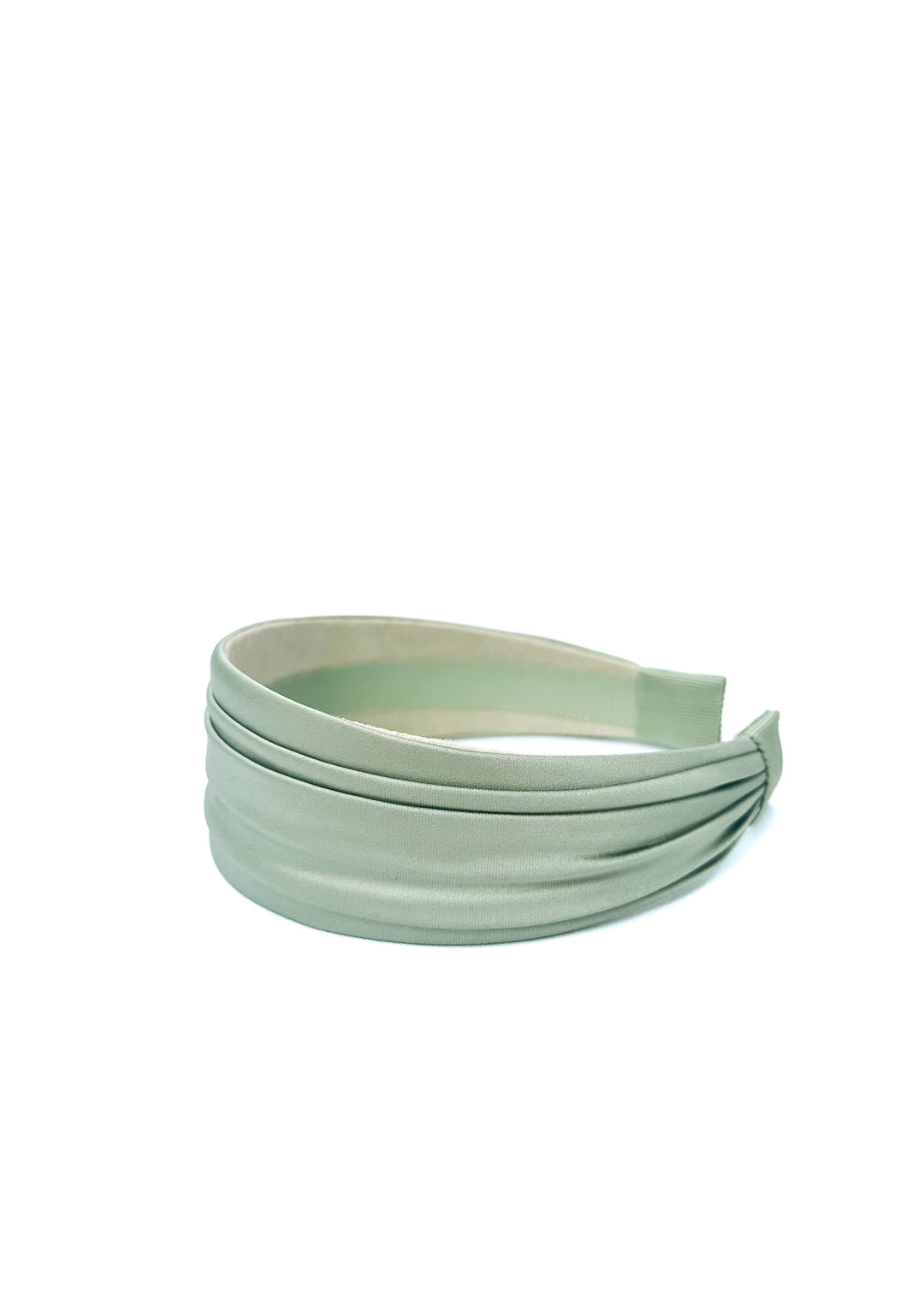Grace hand-draped satin headband, wide and comfortable, Luvertta