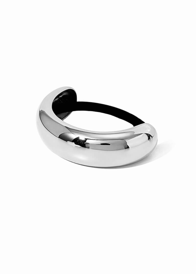 Medium 18K gold-plated hair tie cuff, hypoallergenic and waterproof, Luvertta