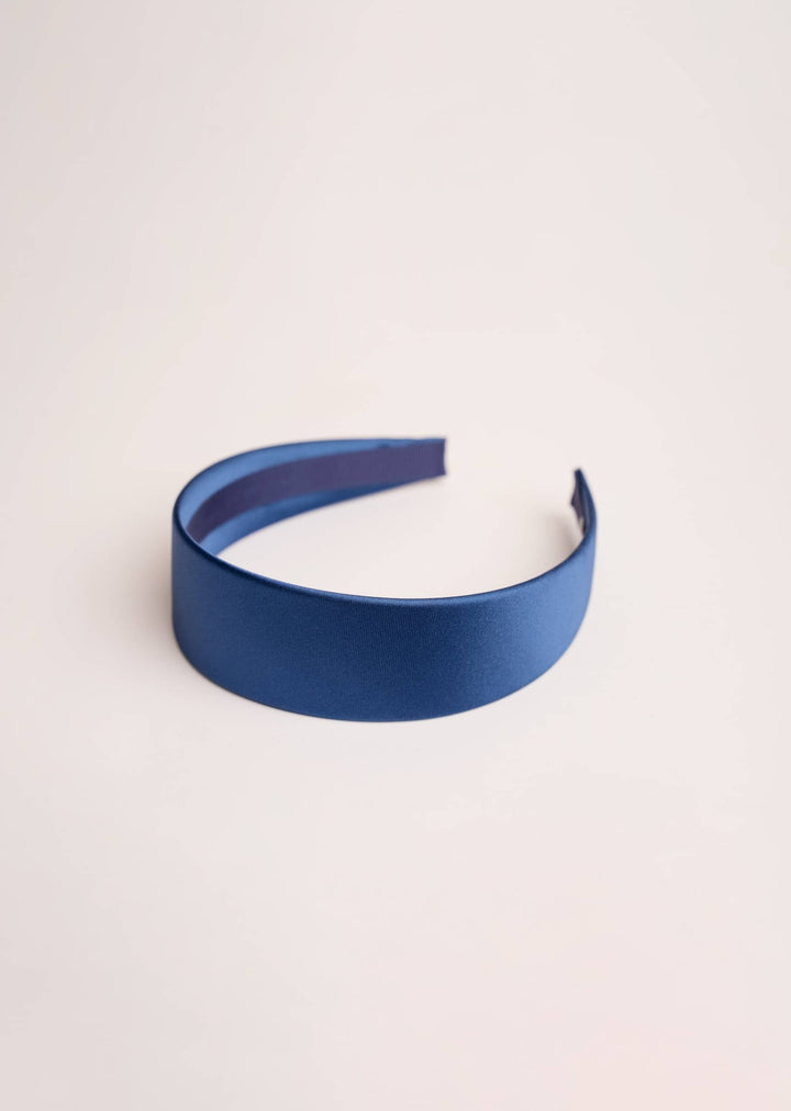 Emma slim satin headband, minimalist everyday style, Luvertta