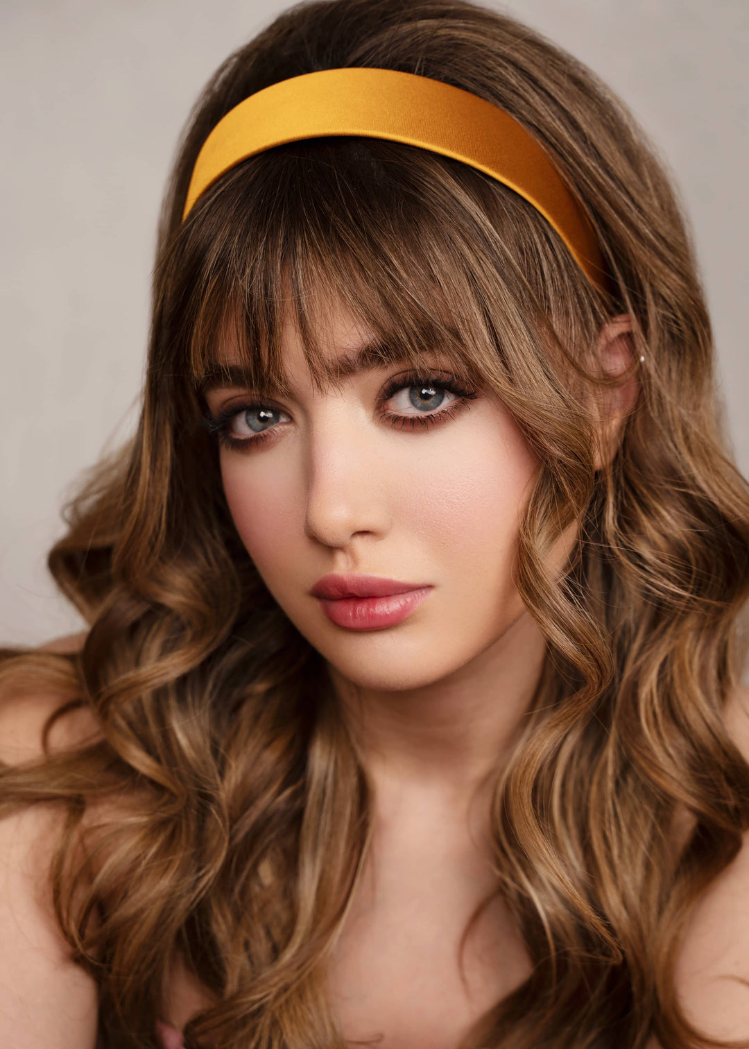 Emma slim satin headband, minimalist everyday style, Luvertta