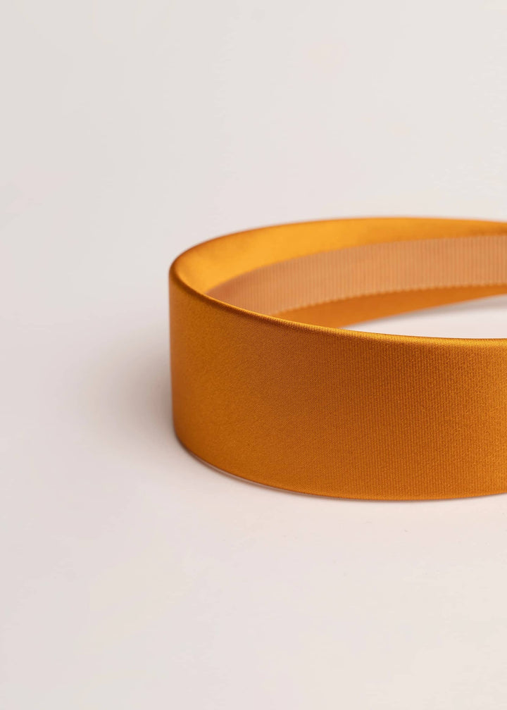 Emma slim satin headband, minimalist everyday style, Luvertta