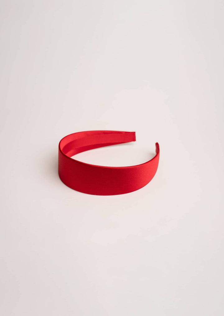 Emma slim satin headband, minimalist everyday style, Luvertta