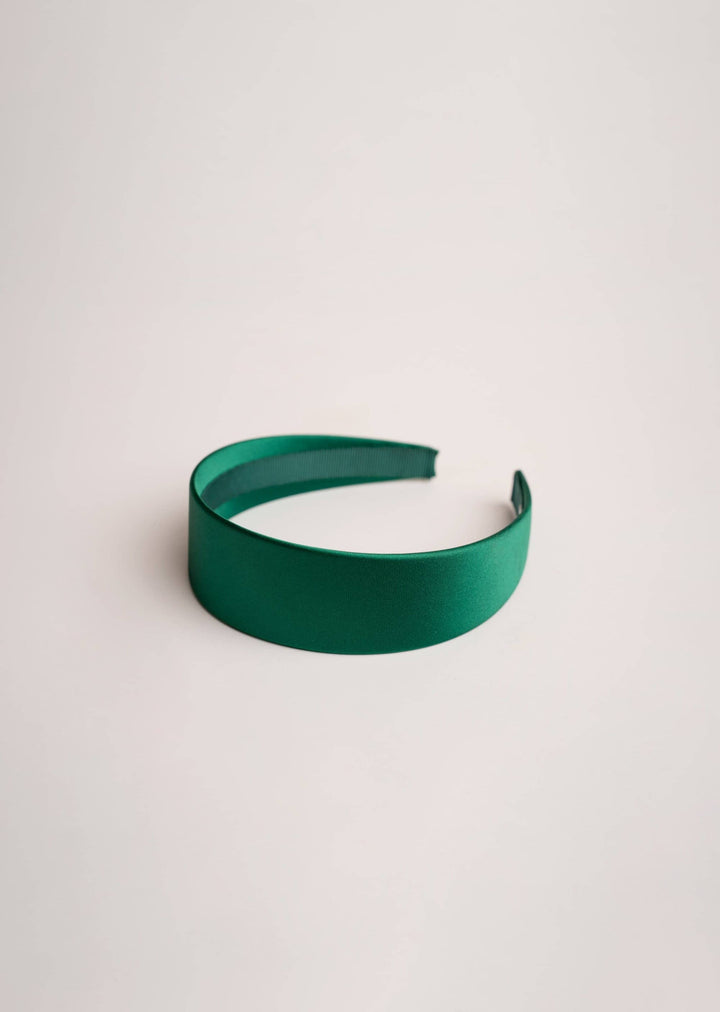 Emma slim satin headband, minimalist everyday style, Luvertta
