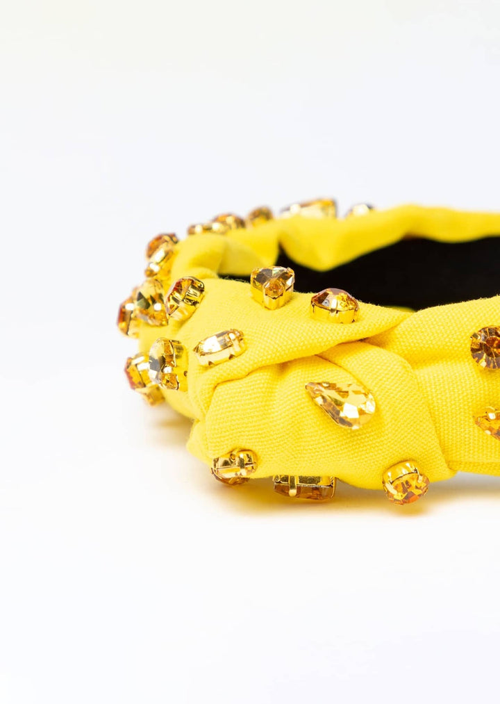 Estella Kids embellished crystal headband with knot design, handmade, Luvertta
