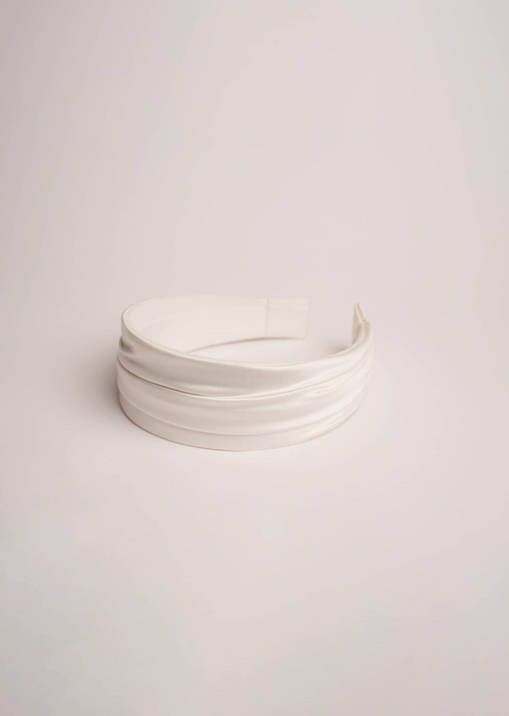 Grace hand-draped satin headband, wide and comfortable, Luvertta