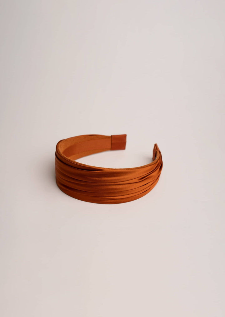 Grace hand-draped satin headband, wide and comfortable, Luvertta
