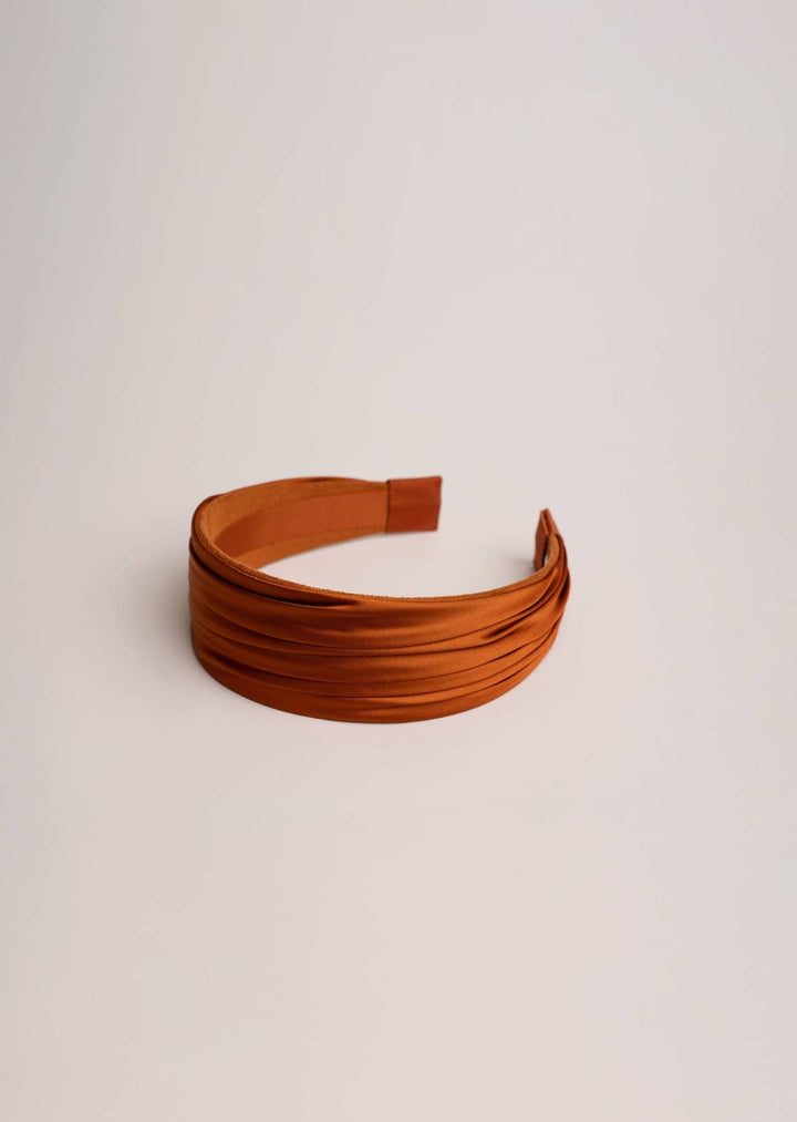 Grace hand-draped satin headband, wide and comfortable, Luvertta