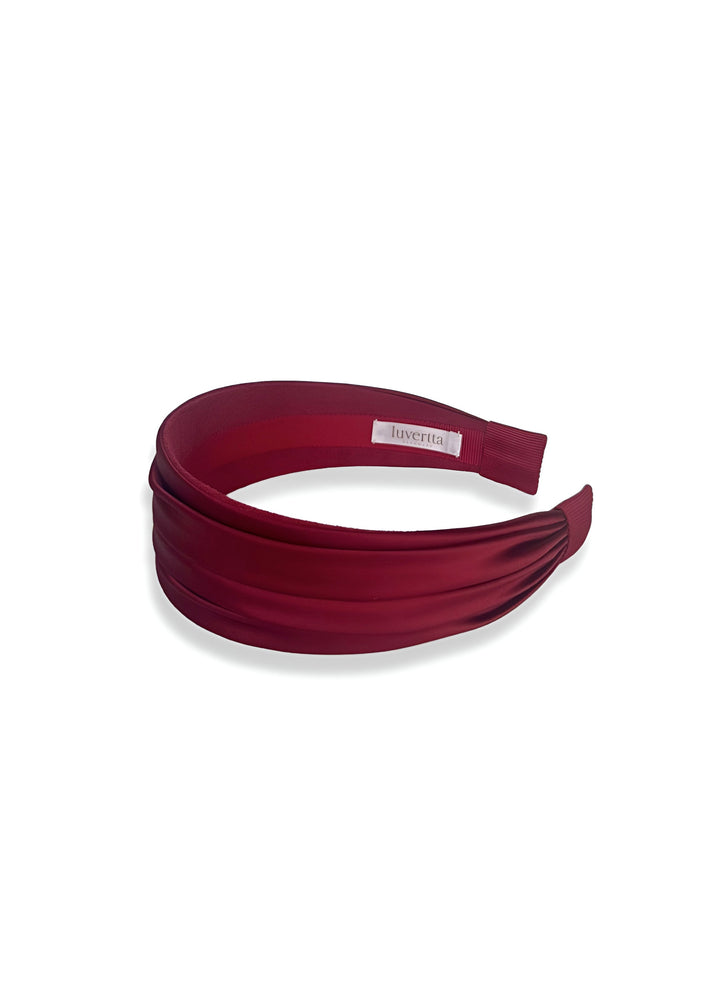 Grace Satin Haarreif in Schwarz