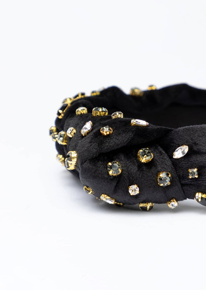 Luna Kids velvet knotted headband, handmade, Luvertta