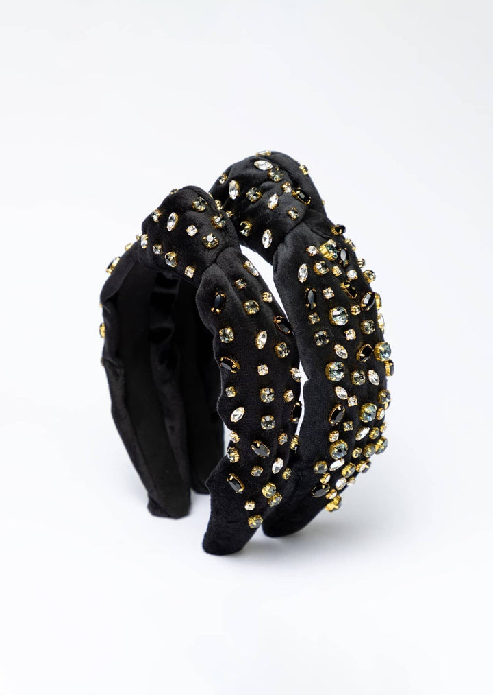 Luna Kids velvet knotted headband, handmade, Luvertta