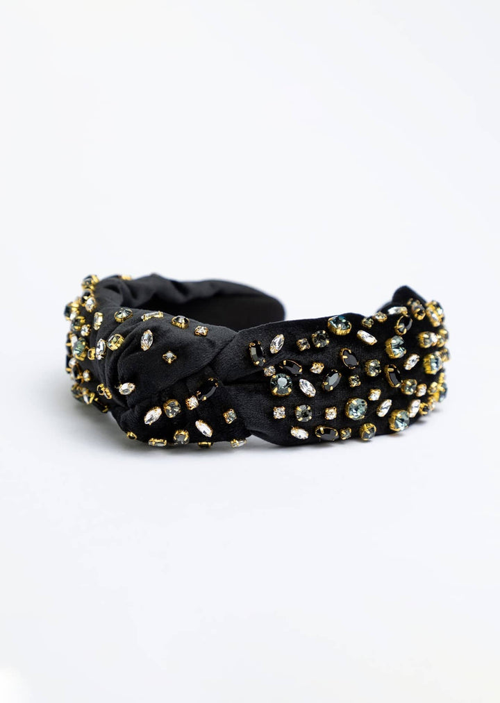 Luna statement velvet knotted headband, handmade, Luvertta