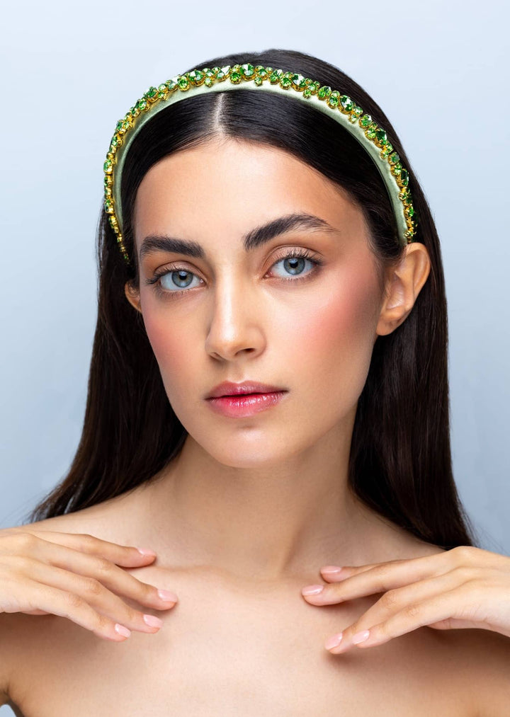 Lauren Kristall Haarreif in Pink