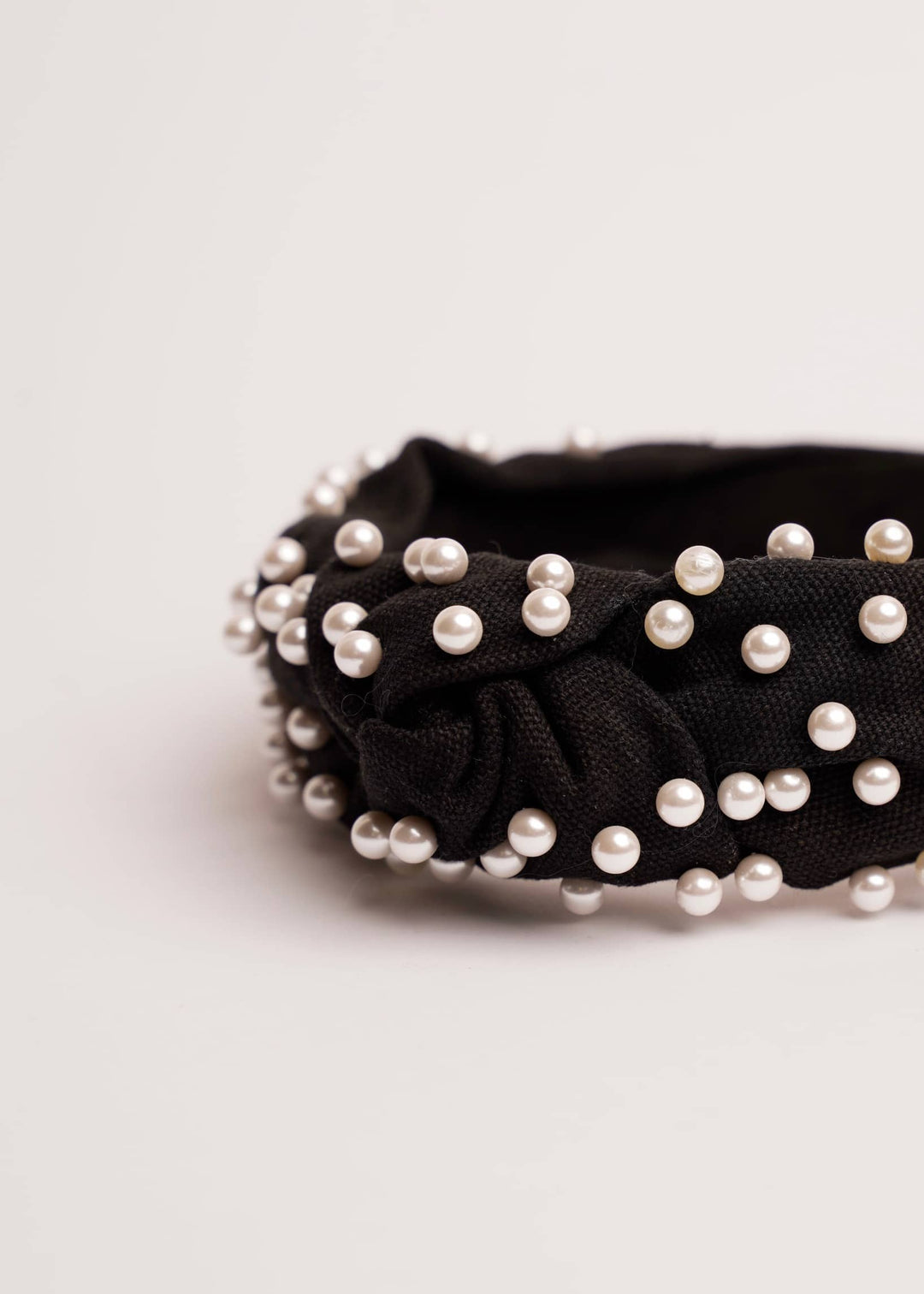 Megan pearl headband in canvas, handmade, Luvertta