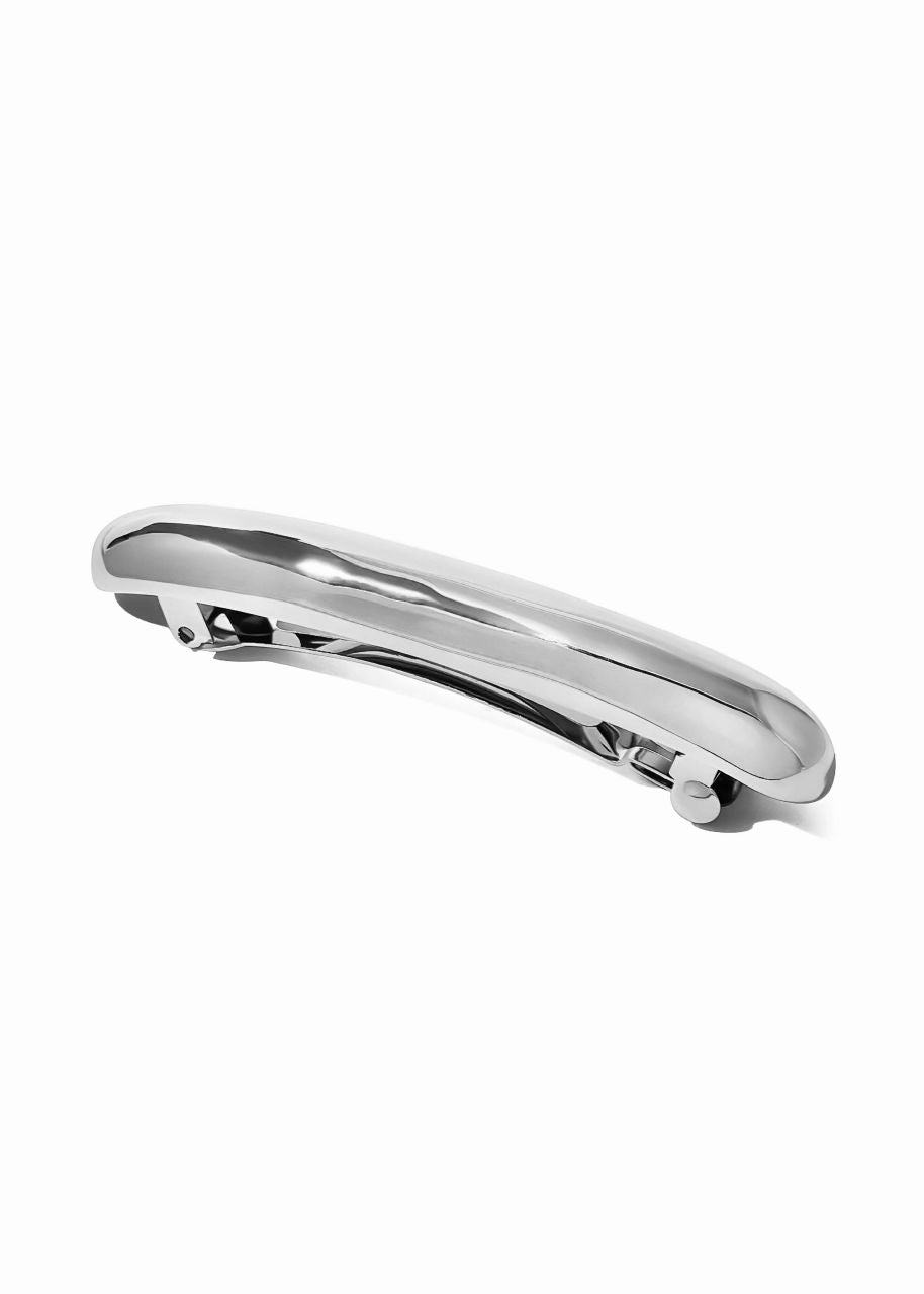 Classic hair barrette clip in 18K gold plate, hypoallergenic and waterproof, Luvertta
